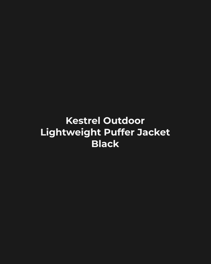 Lightweight Puffer Jacket – Black