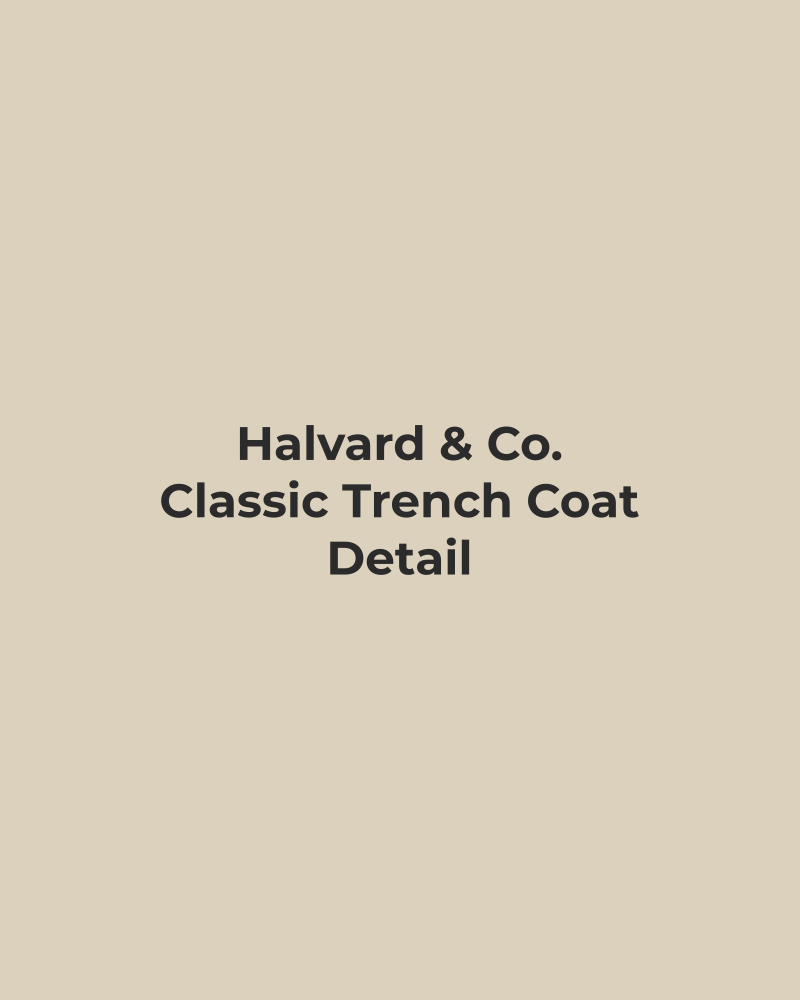 Classic Trench Coat – detail
