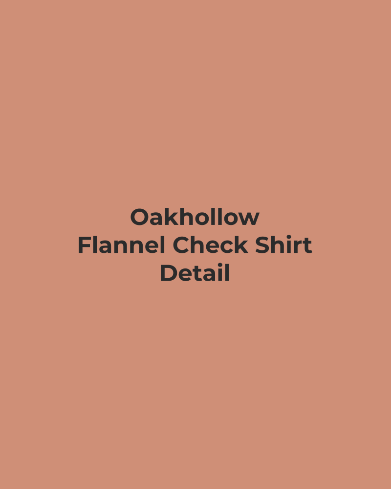Flannel Check Shirt – detail
