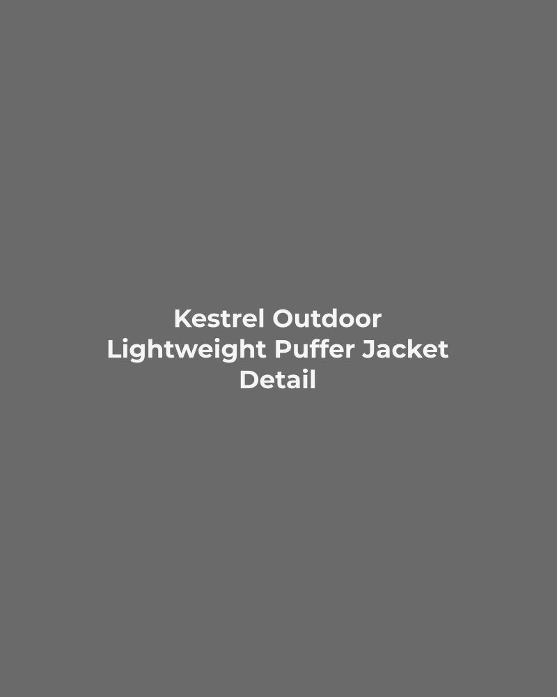 Lightweight Puffer Jacket – detail