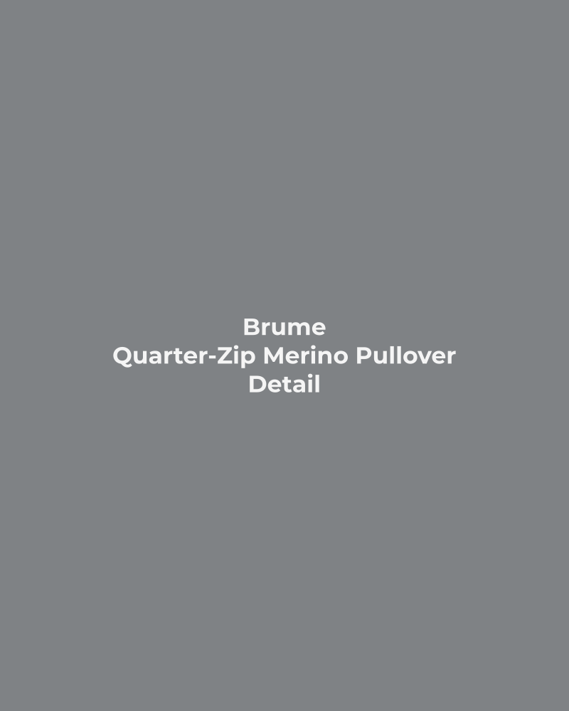 Quarter-Zip Merino Pullover – detail
