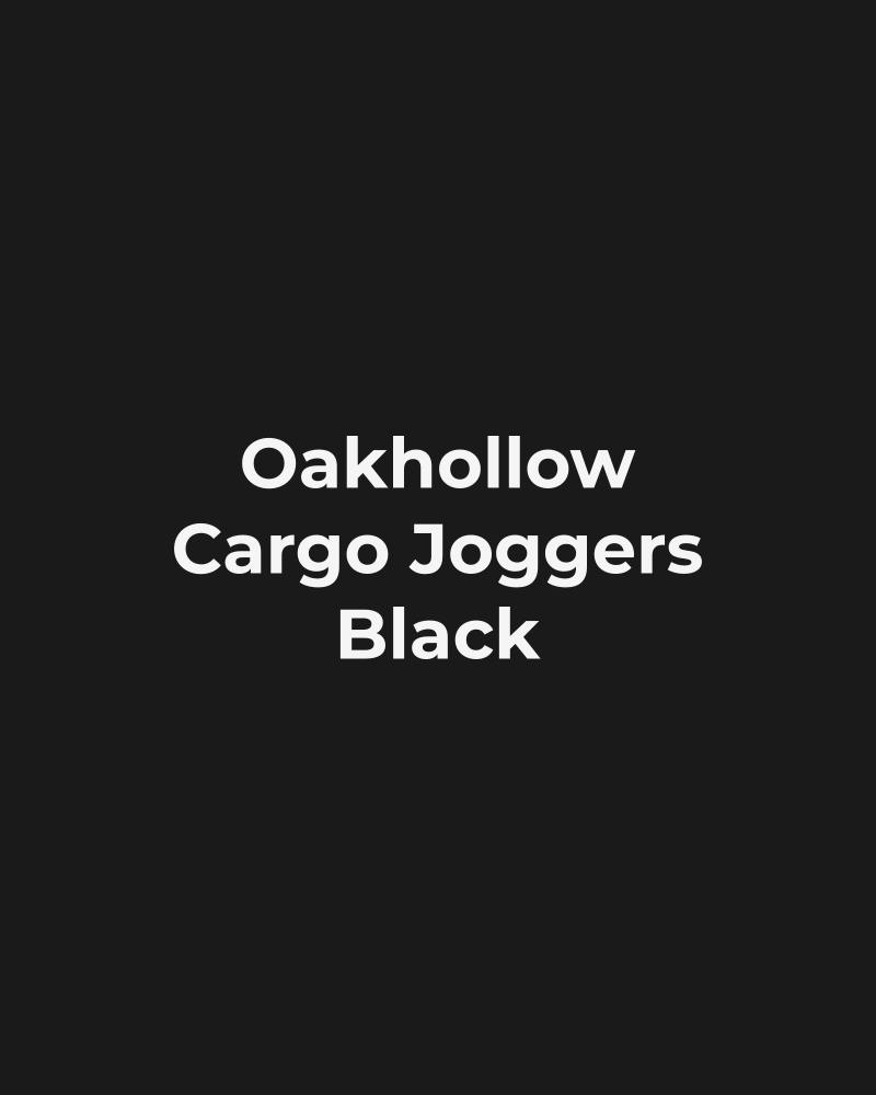 Cargo Joggers – Black